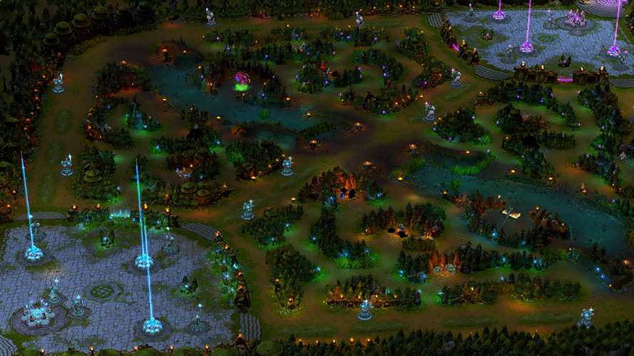 League Classic champions fighting on the early Summoner’s Rift