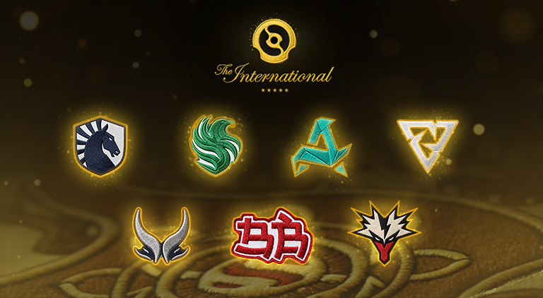 Seven team logos selected for direct invitations to The International 2026