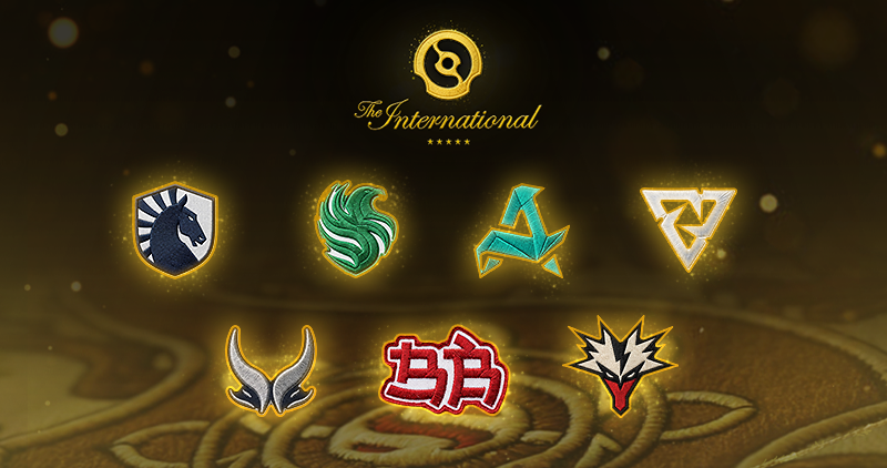 Seven team logos selected for direct invitations to The International 2026