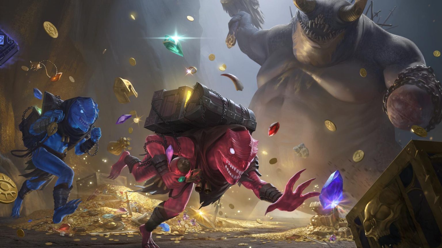 Treasure Goblins carrying chests in Diablo Immortal