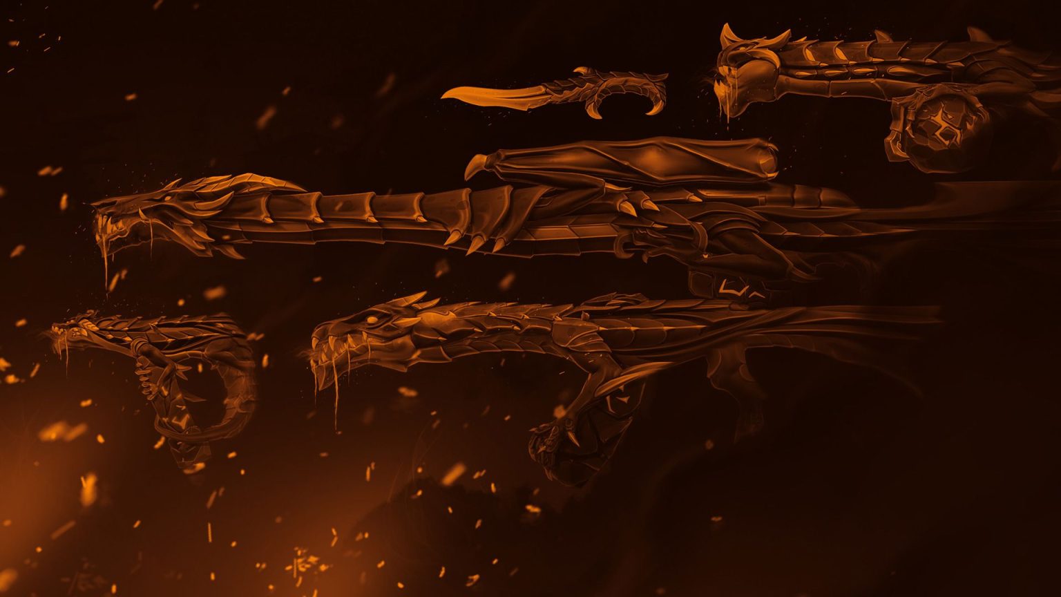 Elderflame dragon weapons breathing fire in VALORANT