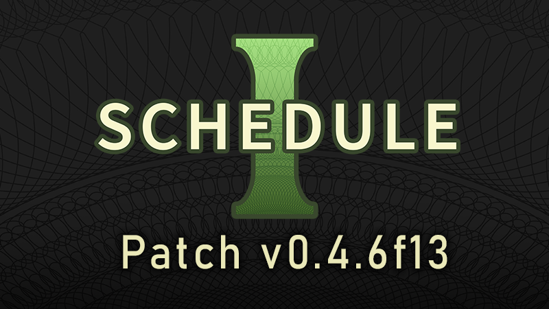 Schedule I characters and vehicles shown in patch artwork
