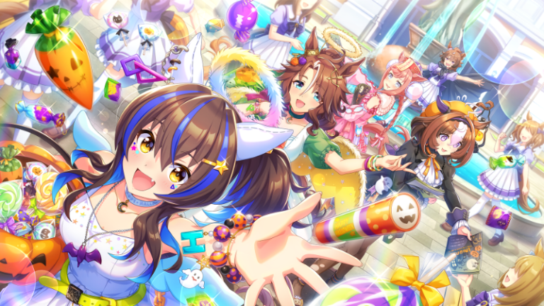 Umamusume characters featured in Days Flying By artwork