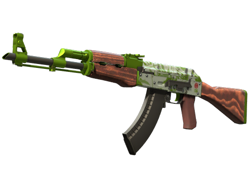 AK-47 Hydroponic skin with green bamboo and white panels