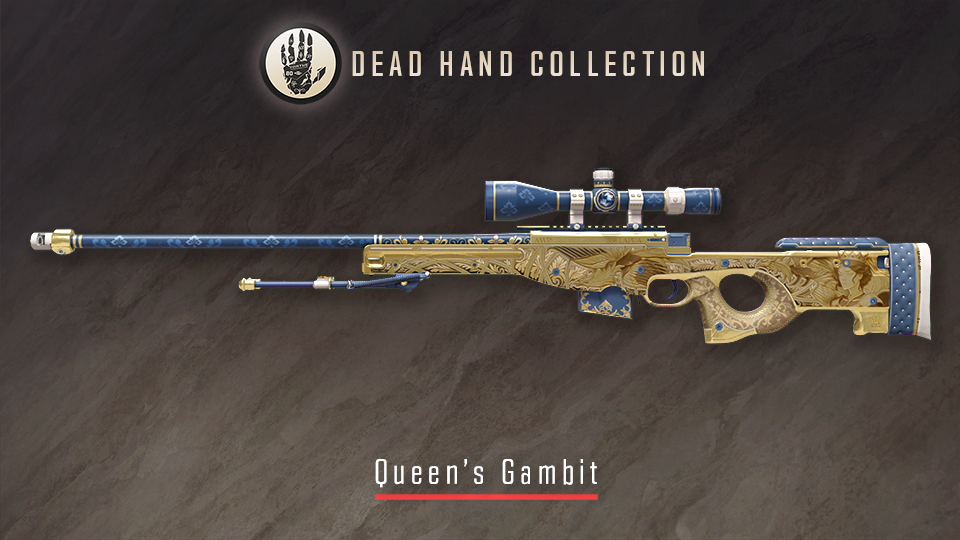 AWP Queen’s Gambit from the CS2 Dead Hand Collection
