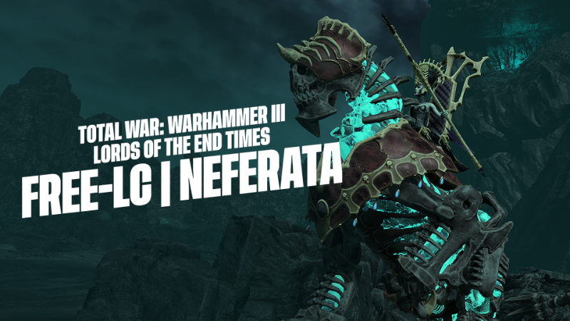 Neferata portrayed in Total War WARHAMMER III artwork