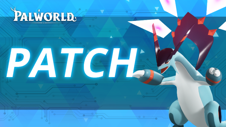 Palworld characters and Pals shown in the v1.0.3 update artwork