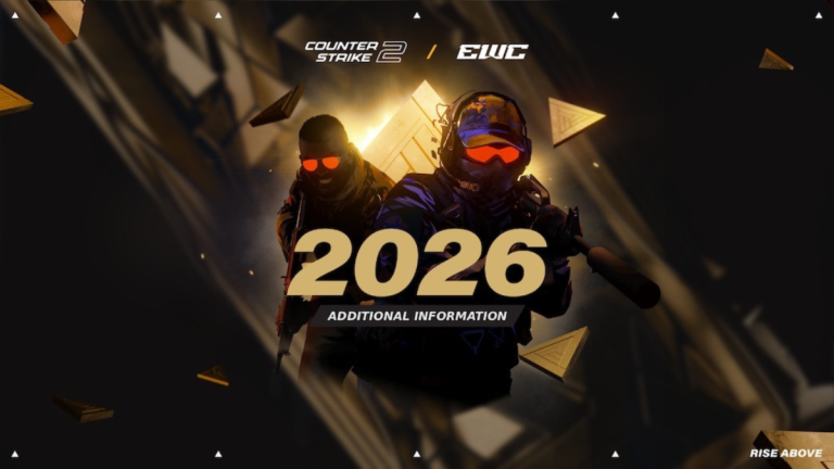 Counter-Strike 2 operators in EWC 2026 tournament artwork