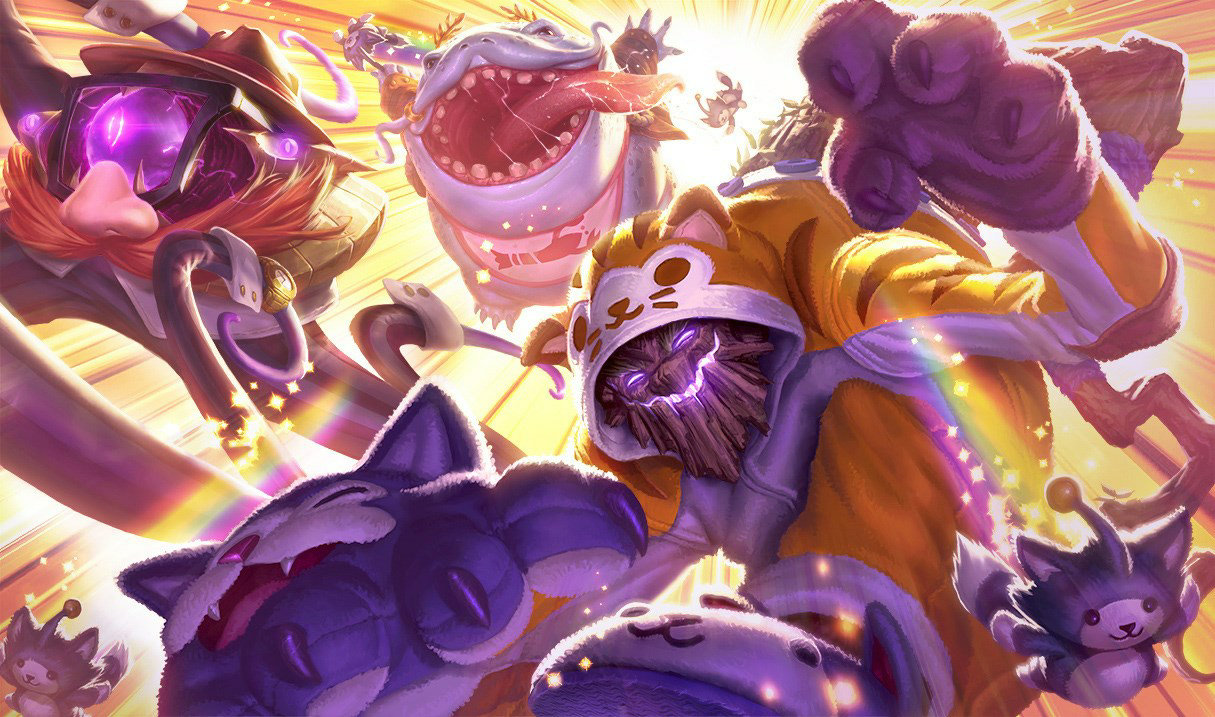Maokai advancing through a forest in League of Legends