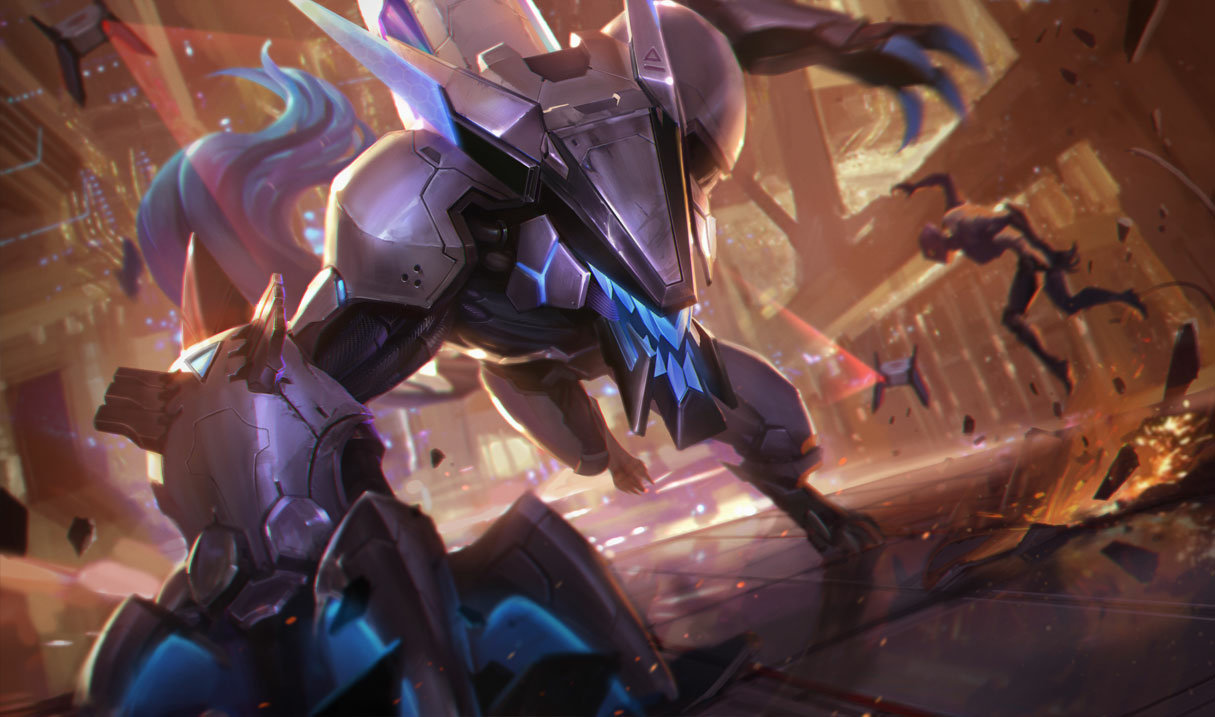 Warwick hunts through the League of Legends jungle
