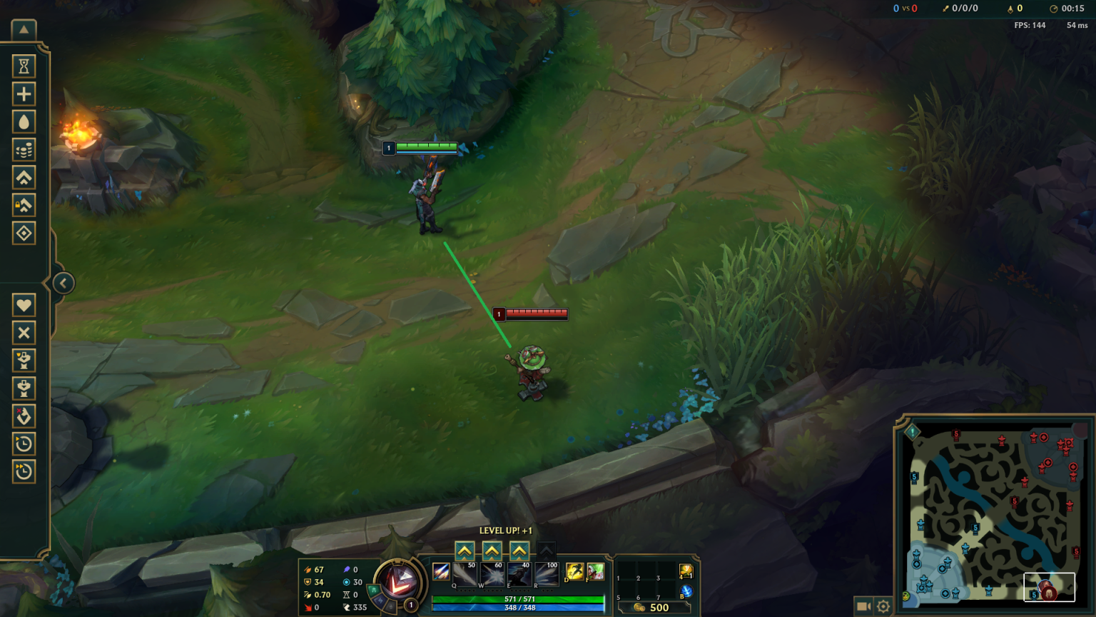 A League of Legends bot-lane duo preparing a wave before recalling