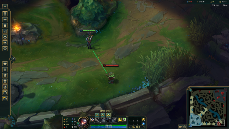 A League of Legends bot-lane duo preparing a wave before recalling