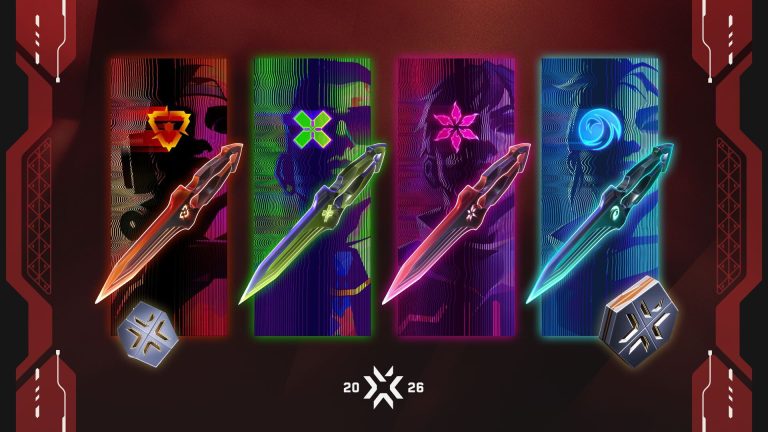 Five regional variants of the VCT Sigil melee from the 2026 Season Capsule