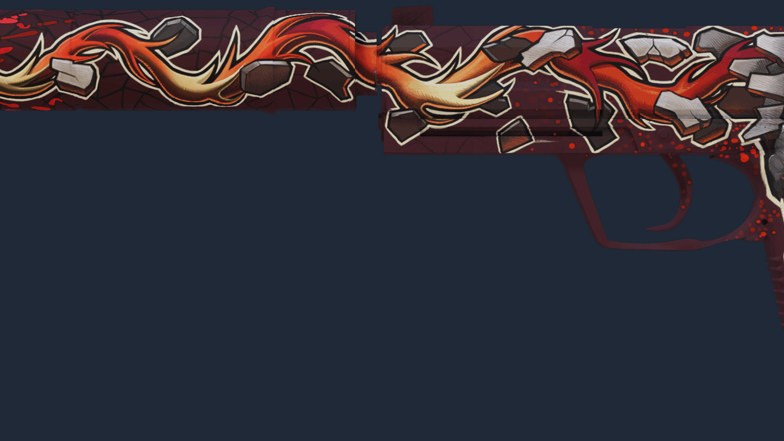 USP-S Kill Confirmed with red skull and bullet artwork