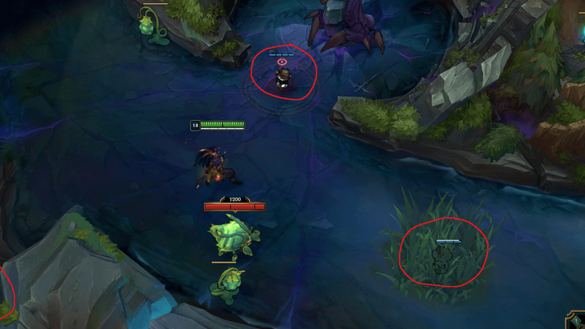 League of Legends Rift Herald pit vision setup