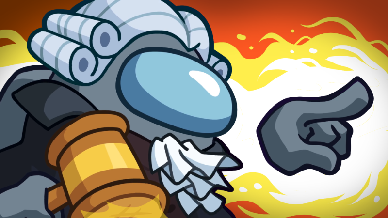 Among Us Judge Crewmate holding a gavel in update artwork