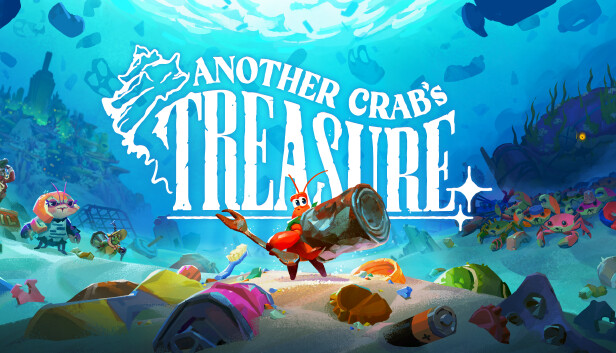 Kril wearing a discarded can as a shell under the sea