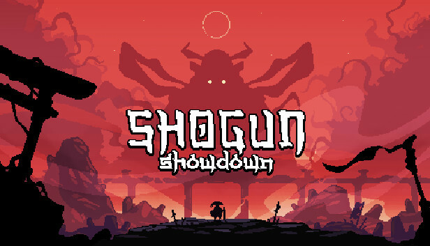 A warrior facing enemies on a pixel-art street in Shogun Showdown