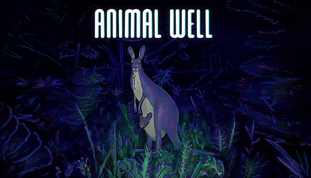 A small creature exploring the glowing caverns of Animal Well