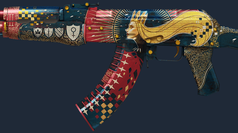 AK-47 The Empress with red gold and blue tarot-inspired artwork