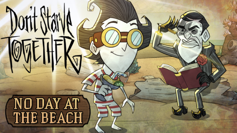 Dont Starve Together characters wearing summer outfits