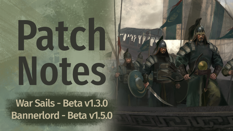Bannerlord War Sails beta patch artwork
