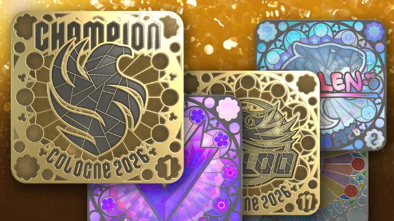 Counter-Strike 2 Cologne 2026 Ranked Series sticker collection