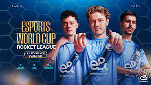 Rocket League car and ball in official EWC 2026 tournament artwork