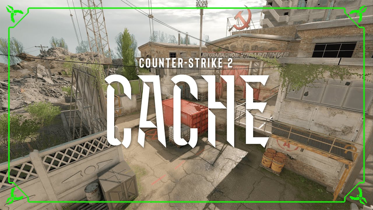 Counter-Terrorists defending A site on Cache in Counter-Strike 2