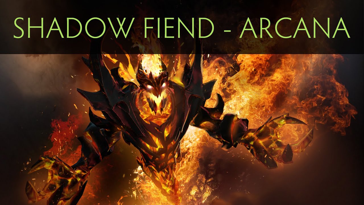 Shadow Fiend wearing the Demon Eater Arcana in Dota 2