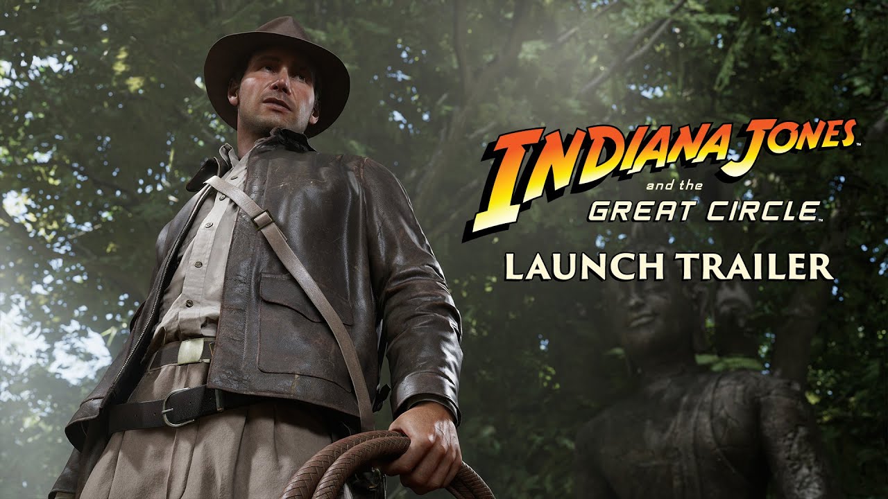 Indiana Jones exploring an ancient chamber in The Great Circle