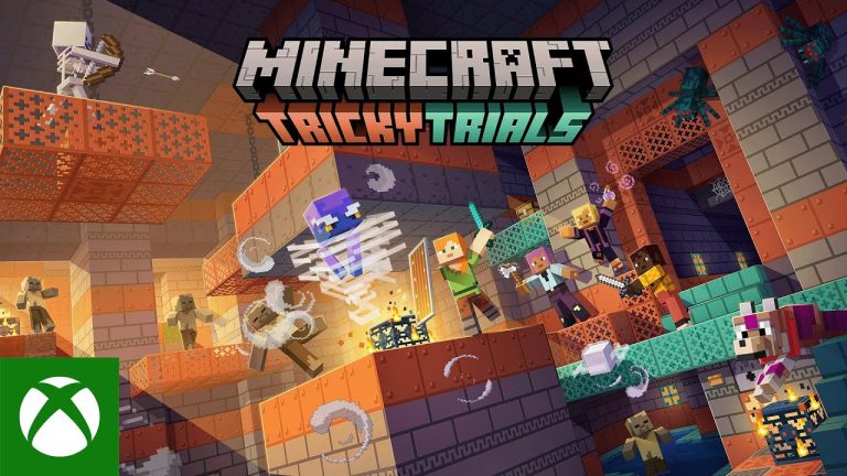 Players exploring copper rooms inside a Minecraft Trial Chamber