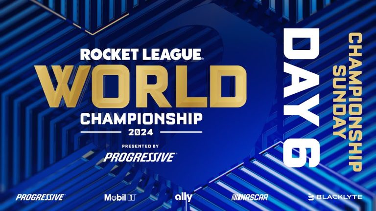 Rocket League cars competing on championship Sunday at RLCS Worlds 2024