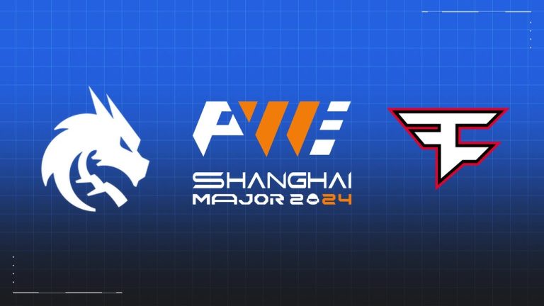 Team Spirit and FaZe competing in the Shanghai Major final