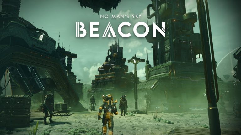 A large robotic Autophage settlement in No Man’s Sky Beacon