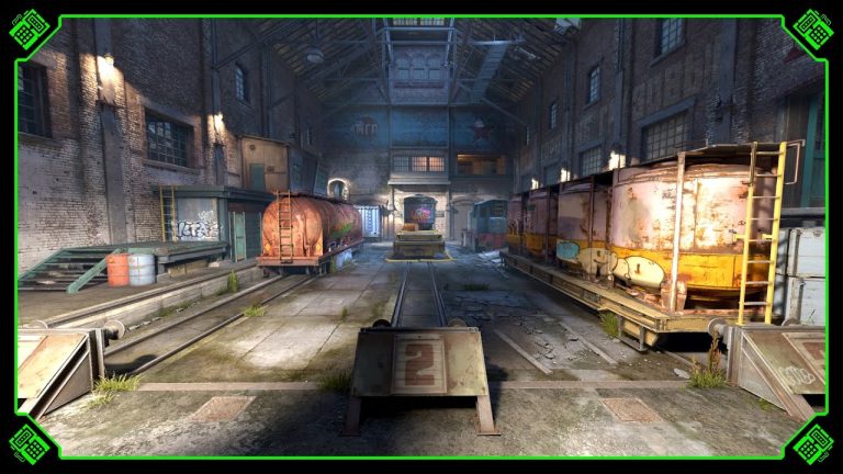 Counter-Strike 2 players contesting the outside train yard