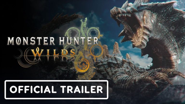 A hunter facing Lagiacrus in Monster Hunter Wilds