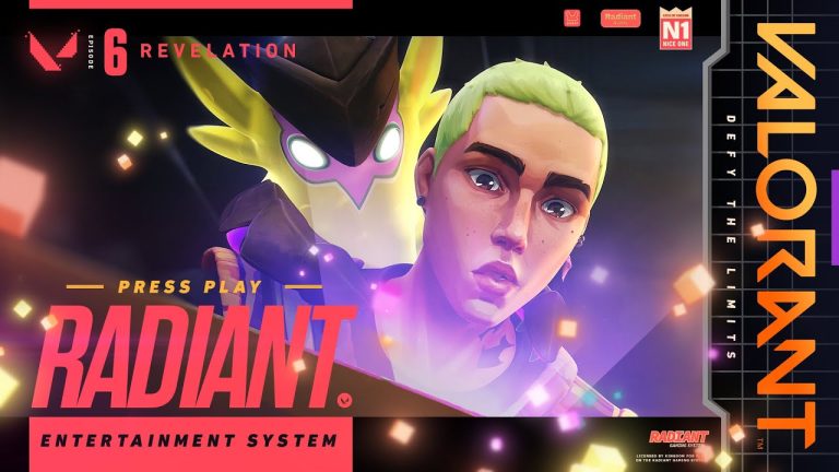 Radiant Entertainment System weapons styled as colourful arcade machines