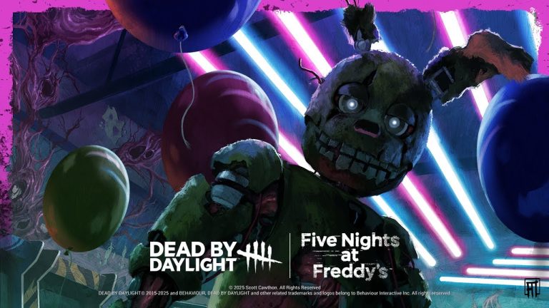 Springtrap stalking survivors in the Dead by Daylight Five Nights at Freddy’s chapter