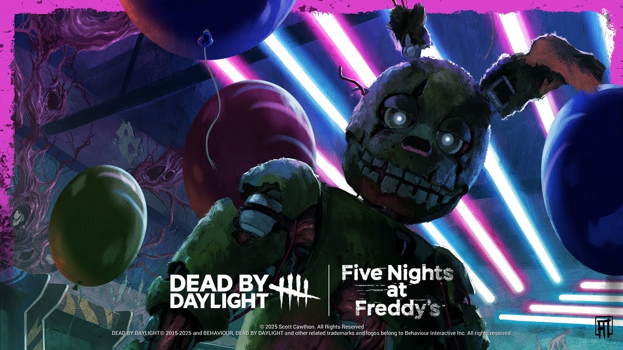 Springtrap stalking survivors in the Dead by Daylight Five Nights at Freddy’s chapter