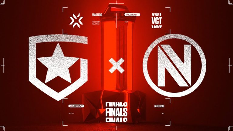 Gambit Esports players celebrating the VALORANT Masters Berlin trophy