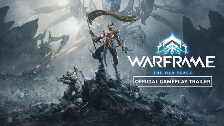 Tenno reliving an Old War battlefield in Warframe The Old Peace