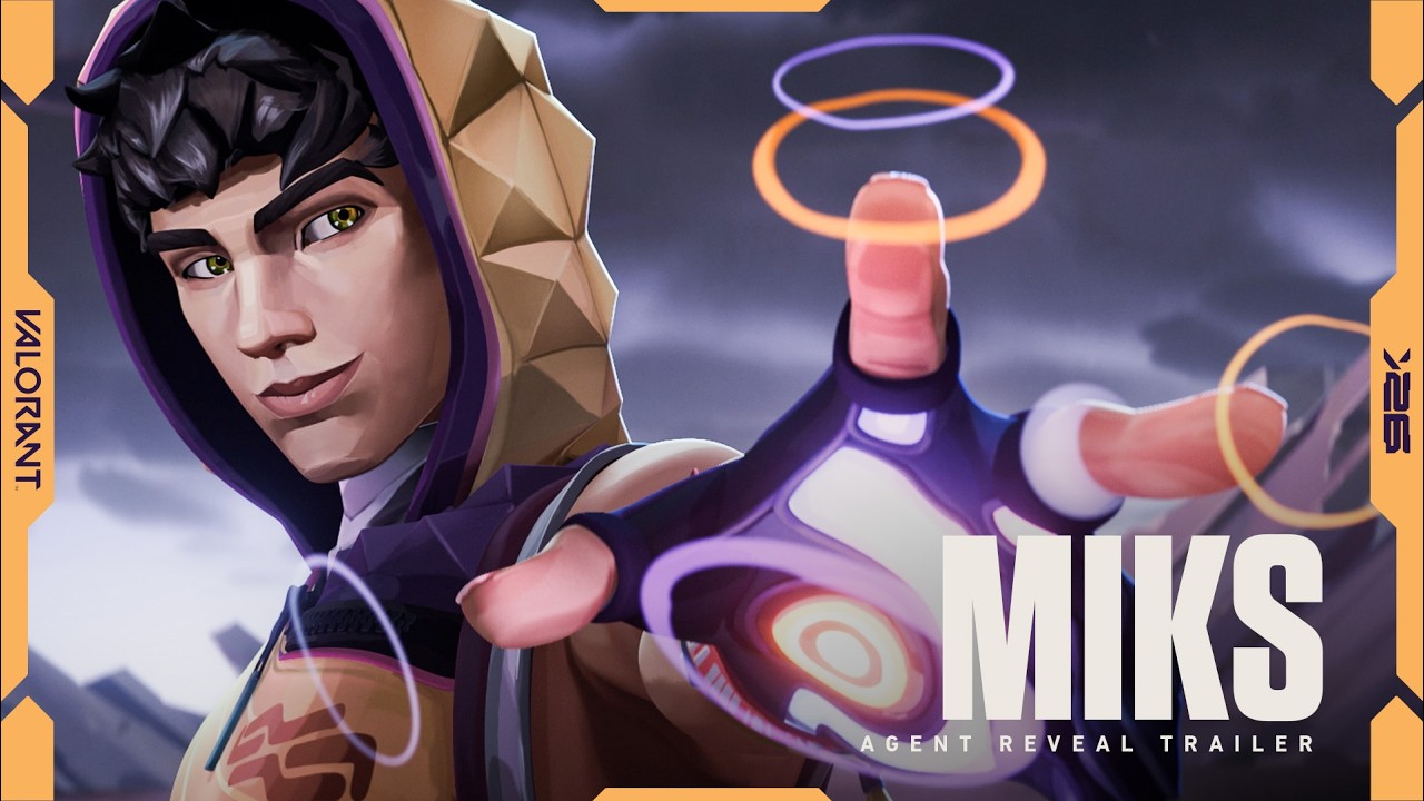Miks using sound-powered abilities in his official VALORANT agent trailer