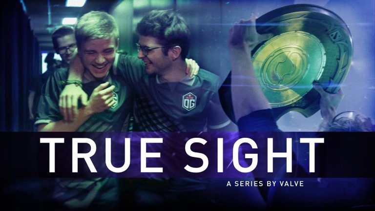 OG players celebrating victory at The International 2018