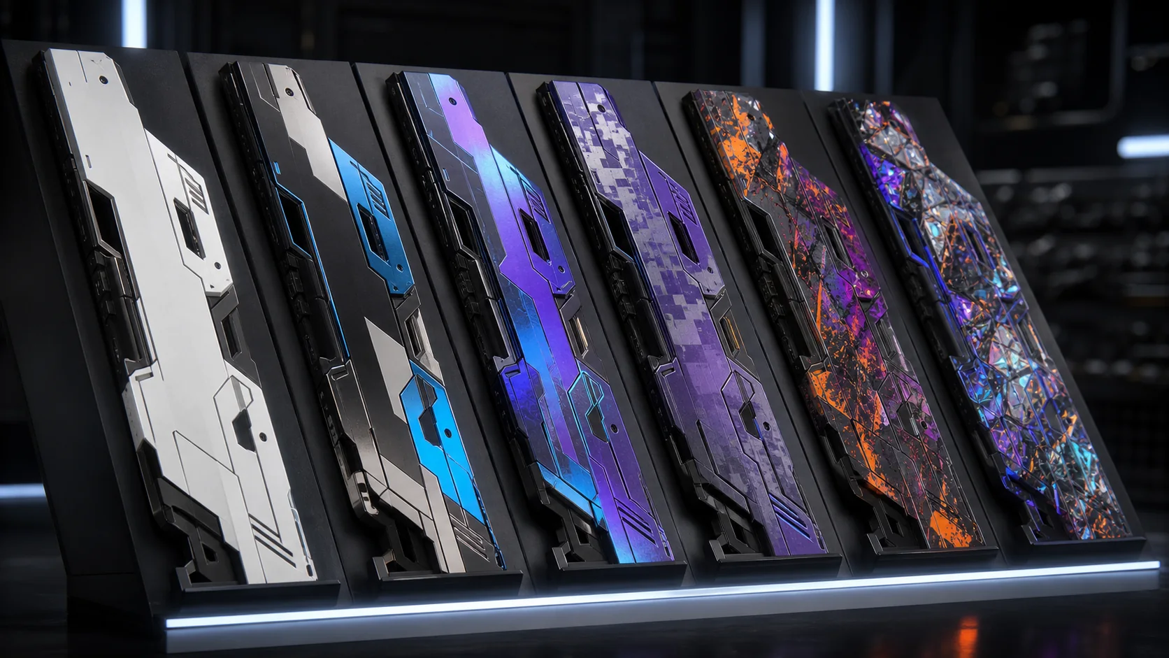 Editorial illustration for “CS2 skin readability: six finishes that stay clear”