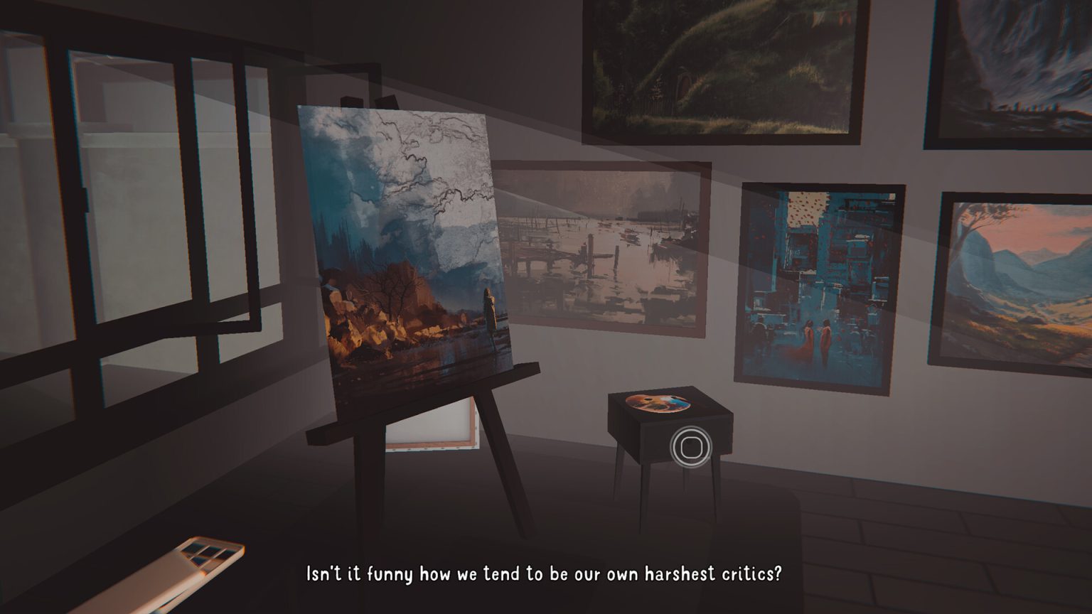 Atmospheric room explored by Millie in Moon and Away