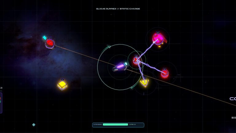 Custom spacecraft fighting in the arena mode of Stellar Odyssey