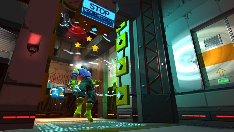 Skin Deep operative sneaking through a pirate-controlled starship