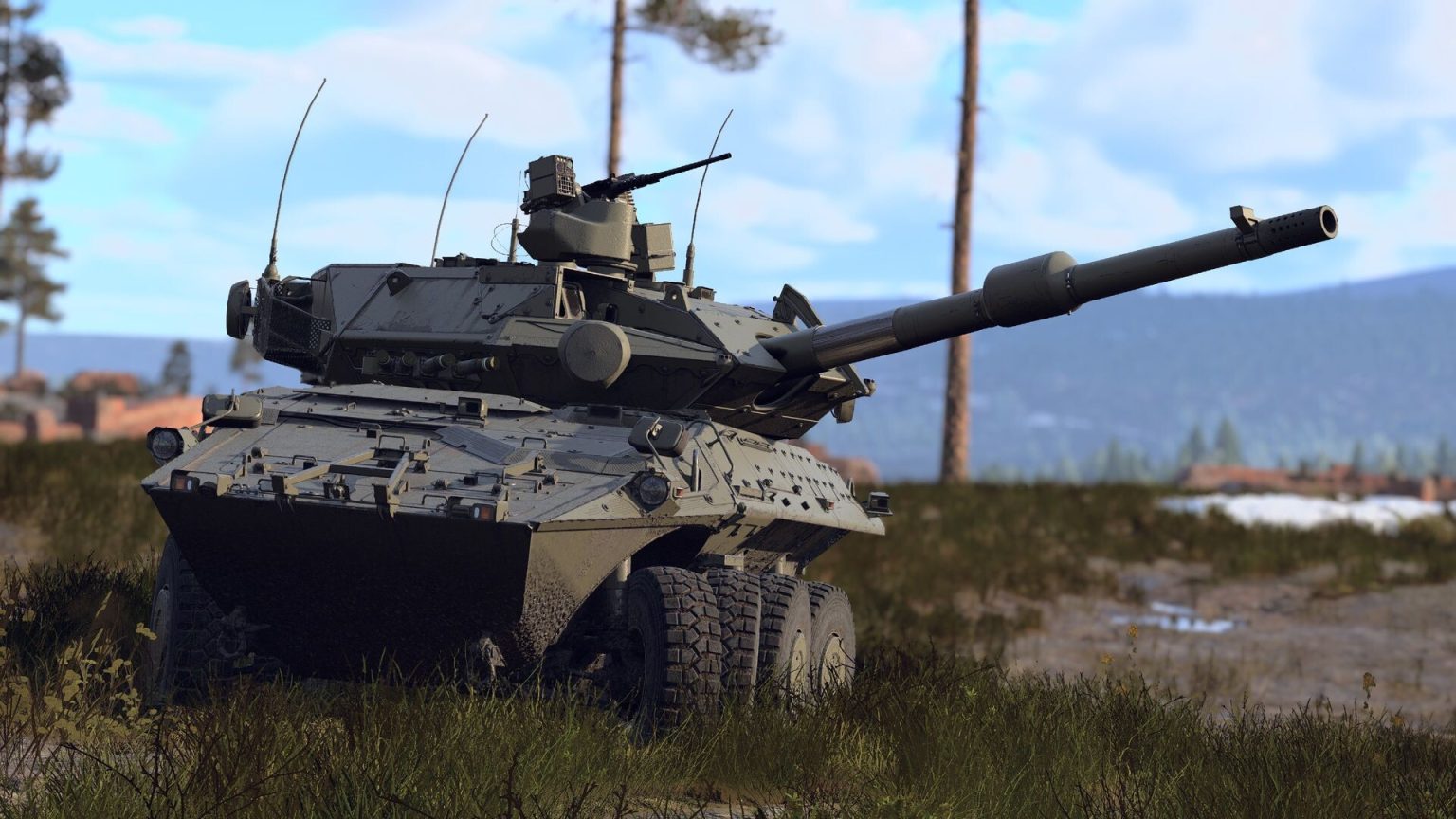 War Thunder aircraft and armoured vehicles in combat