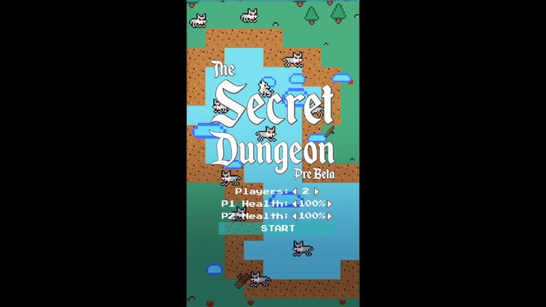 Two adventurers exploring a dark chamber in The Secret Dungeon